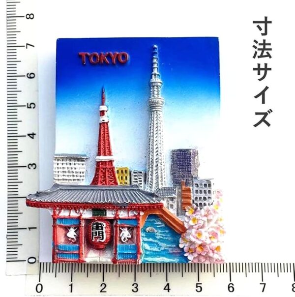 Japan Tokyo Tower 3D Refrigerator Magnet Craft Souvenir Resin Refrigerator Gift Magnet Collection Travel - Image 2