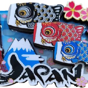 Carp streamer magnet, Tokyo Tower, Japan, Japanese design