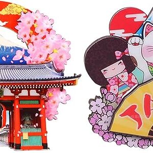 KRGNPLE 2 Pcs Magnetic Stickers, Japanese souvenir Fridge Magnet, Japanese Souvenir, 3D Type, Souvenir, Souvenir, Landmark Craft, Magnet, Cute, Idea, Collection, Accessories (Tokyo + JAPAN Fan)