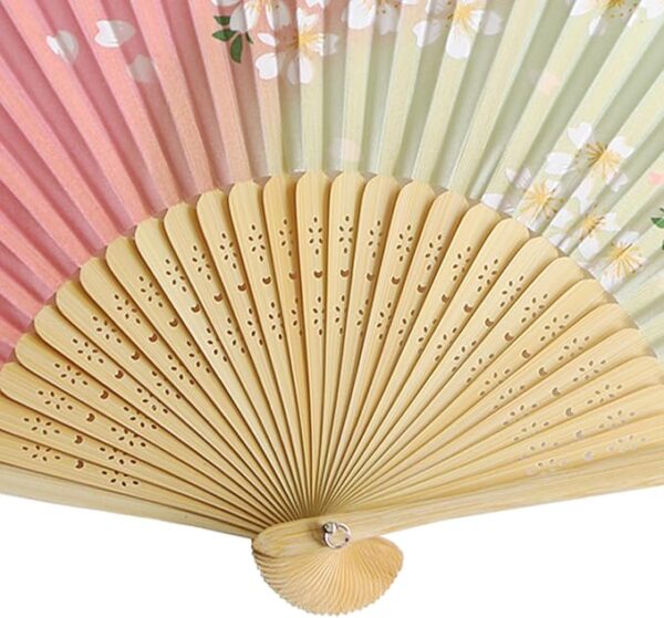 TOUWA Fan, Men's, Women's, Bamboo Ribs, Japanese Pattern, Lightweight, Japan, Souvenir, Festivals, Fireworks Shows, New Year's Parties, Recitals, Yukata, Kimono, Japanese Accessories, Kabuki - Image 4