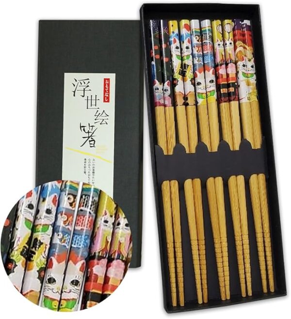 A Japanese souvenir that foreigners will love: a set of 5 pairs of chopsticks