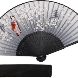 TOUWA Fan, Men's, Women's, Bamboo Ribs, Japanese Pattern, Lightweight, Japan, Souvenir, Festivals, Fireworks Shows, New Year's Parties, Recitals, Yukata, Kimono, Japanese Accessories, Kabuki