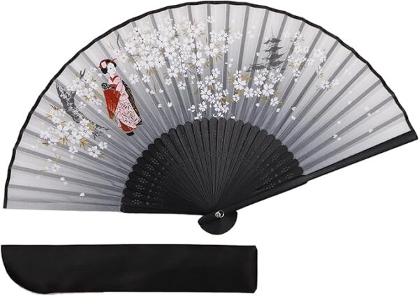 TOUWA Fan, Men's, Women's, Bamboo Ribs, Japanese Pattern, Lightweight, Japan, Souvenir, Festivals, Fireworks Shows, New Year's Parties, Recitals, Yukata, Kimono, Japanese Accessories, Kabuki