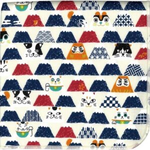 Cozy Company JAPAAAN Mt. Fuji WH SOFFY Pile Handkerchief W9.4 x D9.4 inches (240 mm) x Depth 9.4 inches (240 mm) 171329