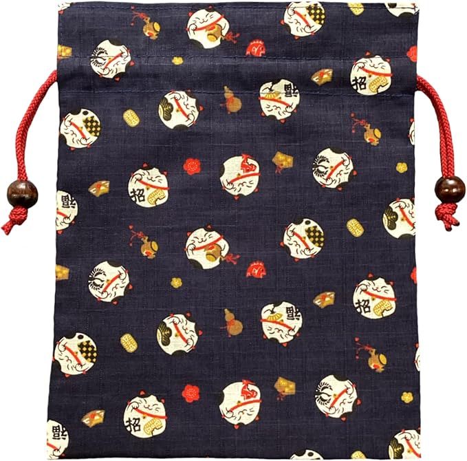 Made in Japan Drawstring Bag Pouch Approx. 24.5 x 19cm