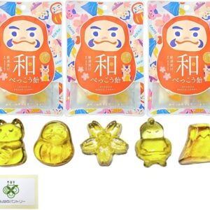 Noshu Takamura Wabekko Candy 1.8 oz (50 g) [Set of 3] Japan CANDY SOUVENIR GIFT Japanese Souvenir Gift Japanese Style Traditional Lucky Cat Daruma Sakura Sumo Sumo Mt. Fuji Inbound Overseas Travelers