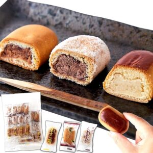 Natural Life Chestnut Japanese sweets 3 Types (24 Pieces), Kokura Bean, Brown Sugar, White Bean, Value Use, Japanese sweets, Japanese Sweets, Individual Packaging, Snacks, Sweets, Tea