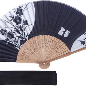TOUWA Fan, Men's, Women's, Bamboo Ribs, Japanese Pattern, Lightweight, Japan, Souvenir, Festivals, Fireworks Shows, New Year's Parties, Recitals, Yukata, Kimono, Japanese Accessories, Kabuki
