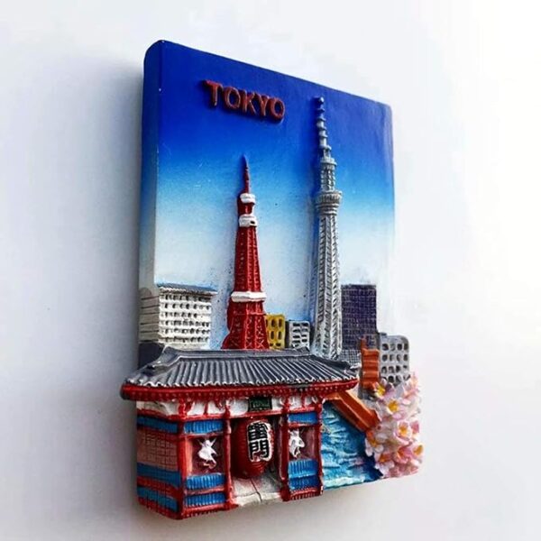 Japan Tokyo Tower 3D Refrigerator Magnet Craft Souvenir Resin Refrigerator Gift Magnet Collection Travel - Image 4