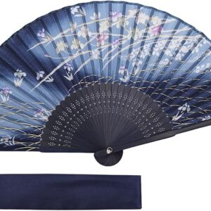 TOUWA Fan, Men's, Women's, Bamboo Ribs, Japanese Pattern, Lightweight, Japan, Souvenir, Festivals, Fireworks Shows, New Year's Parties, Recitals, Yukata, Kimono, Japanese Accessories, Kabuki