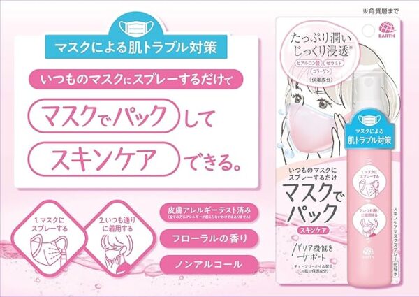 Mask Spray, Lotion, Pack with Mask, Skin Care, Moisturizing, 1.7 fl oz (50 ml) - Image 3