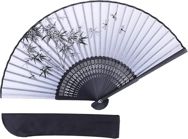 TOUWA Fan, Men's, Women's, Bamboo Ribs, Japanese Pattern, Lightweight, Japan, Souvenir, Festivals, Fireworks Shows, New Year's Parties, Recitals, Yukata, Kimono, Japanese Accessories, Kabuki