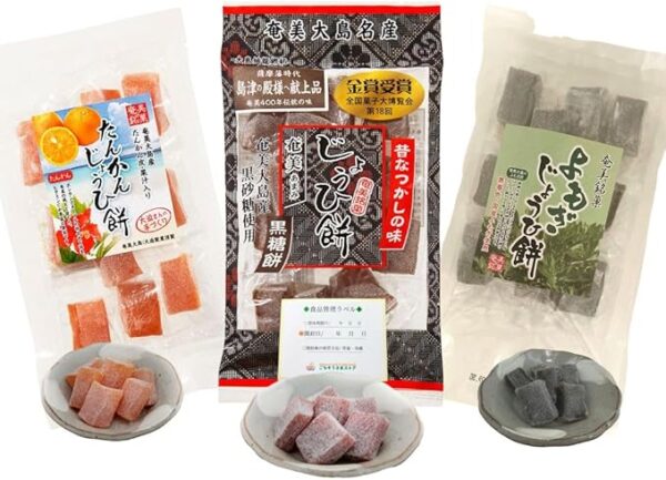 Amami Yohi-mochi, Amami Yohitan Kankan Mochi, 1 Bag of Each Set, Food Management Labels Included