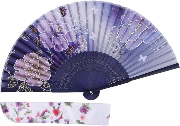 TOUWA Fan, Men's, Women's, Bamboo Ribs, Japanese Pattern, Lightweight, Japan, Souvenir, Festivals, Fireworks Shows, New Year's Parties, Recitals, Yukata, Kimono, Japanese Accessories, Kabuki
