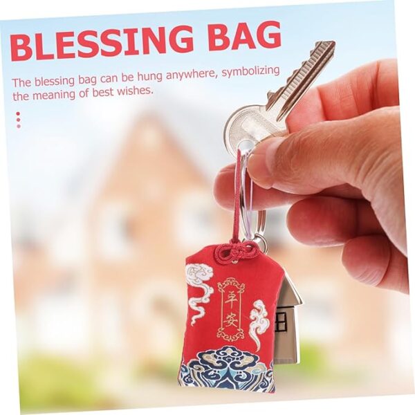 Peace Amulet Celebration Flower Charm with Spiritual Salt Sachet - Image 4