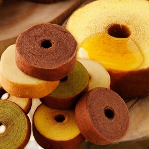 Moist Mini Baumkuchen, Slightly Damaged, 8 Pieces, Factory Manager’s Choice, Over 14.1 oz (400 g), Sweets, Snacks, Emergency Food