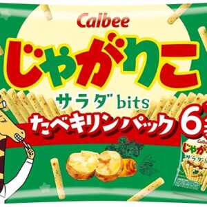 Calbee Jagariko Salad Bits Tabe Giraffe Pack, 3.3 oz (96 g)