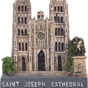 3D St. Joseph's Cathedral Hanoi Vietnam Fridge Magnet Tourism Travel Souvenir Handmade Resin Craft Magnetic Sticker Home Kitchen Decor Fridge Magnet Collection Gift