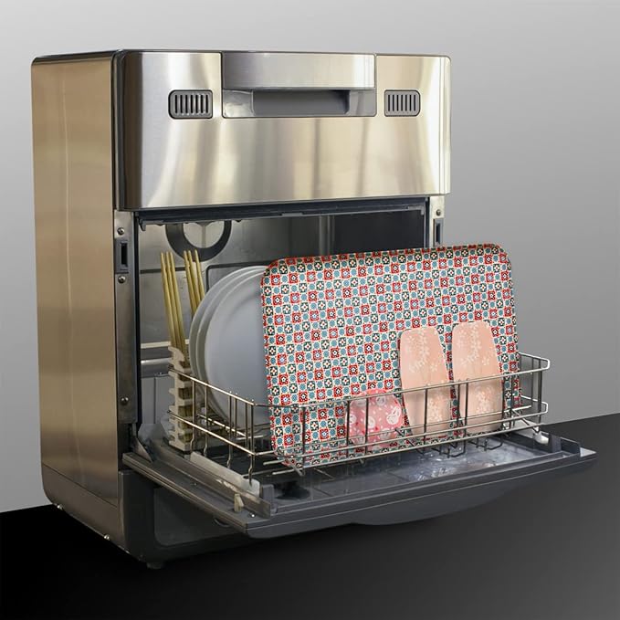 Tatsukraft Yuzen Washi Coaster Cherry Blossom Peony Pattern Set of 2 Dishwasher-Safe Coasters Stylish Plastic Japanese Modern Japanese Pattern Yuzen Washi Kyo Yuzen Paper Japanese Style Interior Tea - Image 5