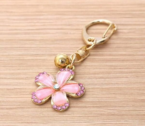 Matsumi Kogei Sakura Key Chain with Glitter 1.0 x 2.8 x 0.2 inches (2.5 x 7 x 0.5 - Image 3