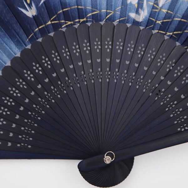 TOUWA Fan, Men's, Women's, Bamboo Ribs, Japanese Pattern, Lightweight, Japan, Souvenir, Festivals, Fireworks Shows, New Year's Parties, Recitals, Yukata, Kimono, Japanese Accessories, Kabuki - Image 4