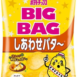Calbee Big Bag Potato Chips Shiawara Bata ~ 5.6 oz (160 g)