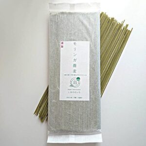Moringa Soba Noodles, Made with Domestic Moringa Powder from Our Own Farm, 200g Dried Noodles, 2 Servings [Bonus Moringa Tea Included]