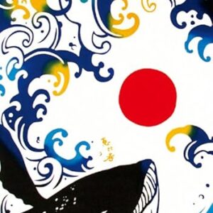Miyamoto-Towel Kenema Tenugui (Lucky Ebisu Whale)