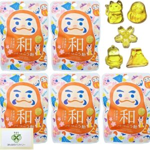 Noshu Takamura Japanese Bekko Candy Mini (Set of 5) Japanese Souvenir, Japanese Souvenir, Japanese Souvenir, Traditional Maneki Neko, Daruma, Sakura, Sumo, Mt. Fuji, Inbound, Overseas Travelers