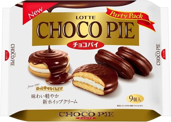 Lotte Chocolate Pie Party Pack 1 Bag (9 Pieces)