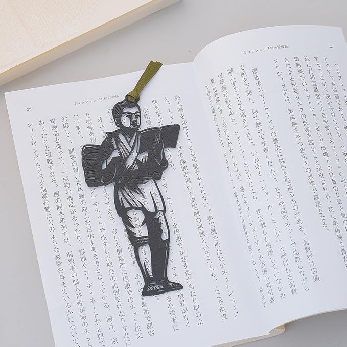 KAIUN-DO Bookmark with "Saigo Takamori" Motif Bookmark Funny Present Japanese Traditional Culture Japanese Souvenir Delight - Image 3
