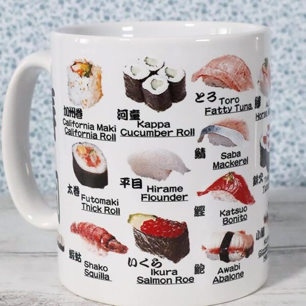 Castle Enterprise Sushi Mug, Made in Japan, Souvenir - Image 3