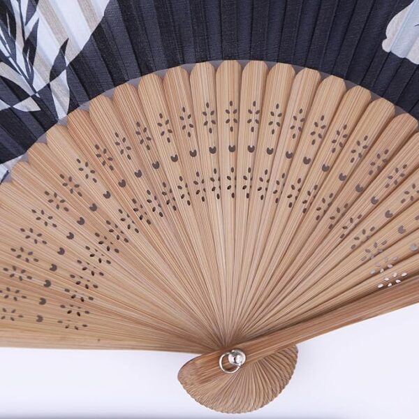 TOUWA Fan, Men's, Women's, Bamboo Ribs, Japanese Pattern, Lightweight, Japan, Souvenir, Festivals, Fireworks Shows, New Year's Parties, Recitals, Yukata, Kimono, Japanese Accessories, Kabuki - Image 4