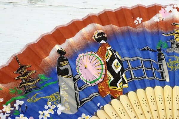 Japanese Souvenir Fan Maiko - Image 2