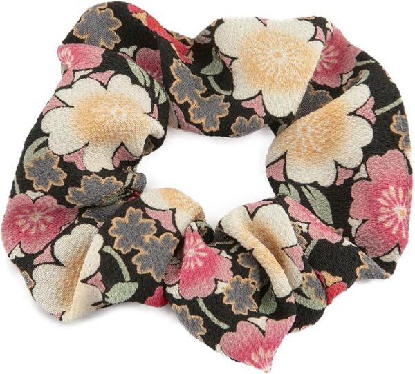 Noren Hair Rubber Scrunchie Japanese Pattern (Black) Hair Rubber / Made in Japan Hair Accessories Hair Arrangement Japanese Style Simple/Japanese Souvenir Japanese Traditional Souvenir Women's