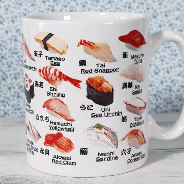 Castle Enterprise Sushi Mug, Made in Japan, Souvenir - Image 2