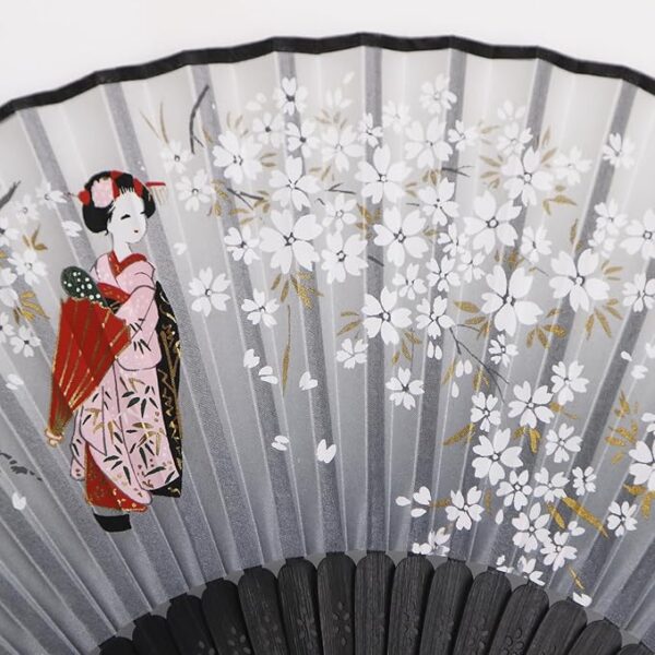 TOUWA Fan, Men's, Women's, Bamboo Ribs, Japanese Pattern, Lightweight, Japan, Souvenir, Festivals, Fireworks Shows, New Year's Parties, Recitals, Yukata, Kimono, Japanese Accessories, Kabuki - Image 3