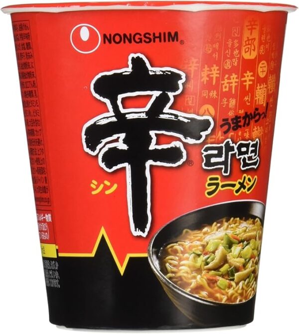 Nongshin Spicy Ramen Cup, 2.4 oz (68 g) - Image 4