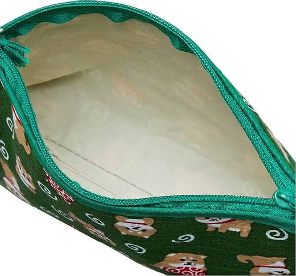 Maeda Senko Wafubiyori Mameshiba's Errand Bottom Pouch, Green, 117648 - Image 4