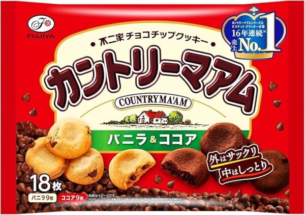 Fujiya Country Maam Vanilla & Cocoa, 18 Count