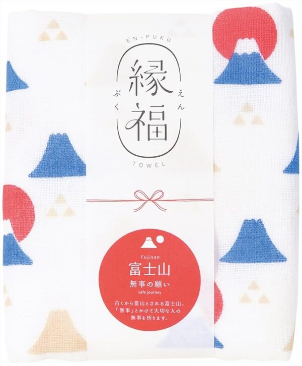 Miyamoto Sangyo Miyamoto-towel (Miyamoto-towel) Miyamoto Senshu Towel "Enfuku Towel" Mt. Fuji 5584 Safe Wish, 13.4 x 35.4 inches (34 x 90 cm)