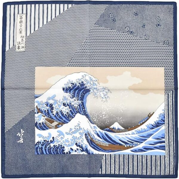 Nagomiya Handkerchief, Cotton Loan, Kyoto Sai Handkerchief, Japanese Painting, Ukiyo-e, Overseas Souvenir, Foreigner, Unisex