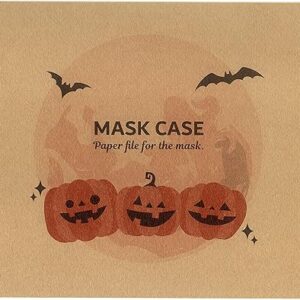Kyushu Shoko HMC-2 Halloween Mask Case, Orange Pumpkin (Kraft), 100 Pieces, Disposable Paper, Portable, Halloween Pumpkin, Ghost Lantern, Stylish, Trick or Treat Sweets, Decoration, Parties, Events,