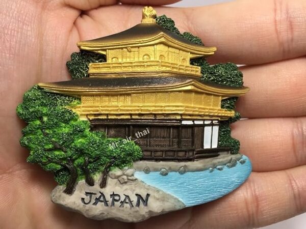 Kinkaku-ji Temple (The Golden Pavilion) - Kyoto Japan Souvenir Collection 3D Fridge Refrigerator Magnet Hand Made Resin - Kinkaku-ji Temple Japan Refrigerator Magnet Souvenir Collection Handmade Resin - Image 4