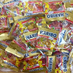 Haribo Mini Gold Bear 0.4 oz (10 g) x 51 Pieces, Approx. 17.6 oz (500 g), Individual Packaging, Assorted, Commercial Use