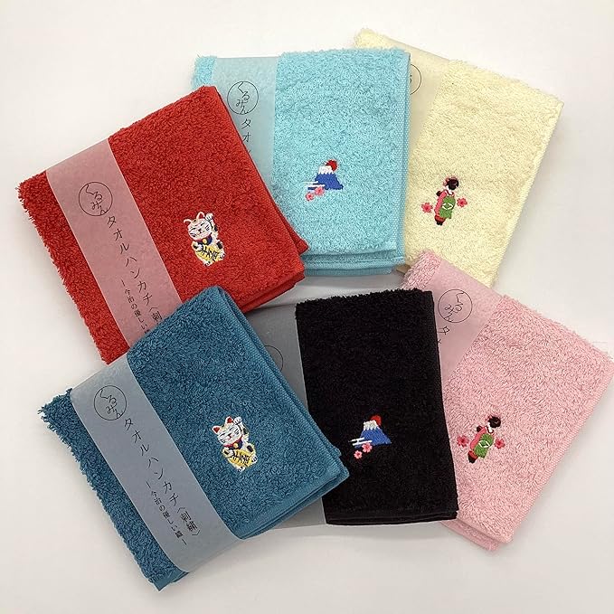 Kyosuke Made in Japan Imabari Embroidered Handkerchief, Approx. 25cm x 25cm - Image 6