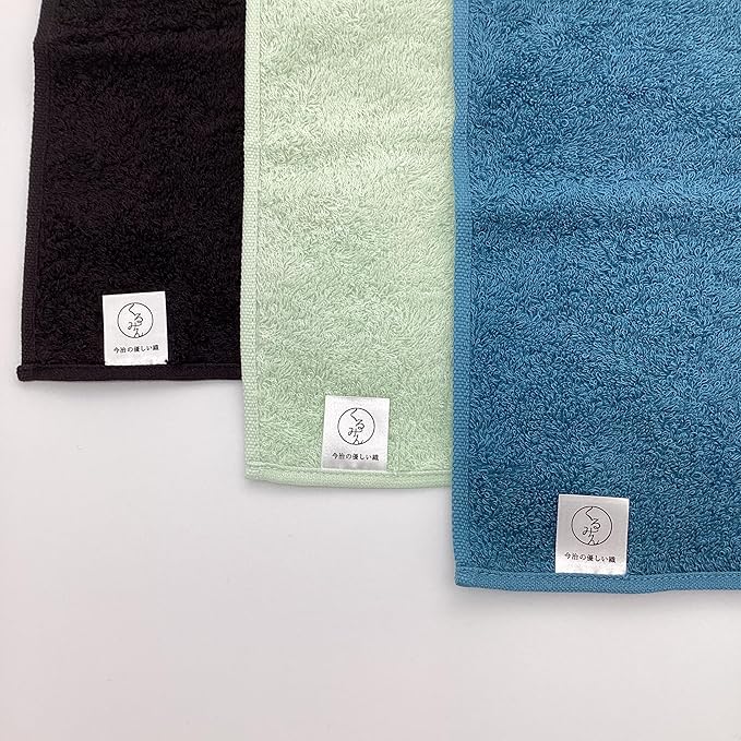 Kyoisu Imabari Embroidered Handkerchief, Approx. 9.8 x 9.8 inches (25 x 25 cm), Hand Towel, Wash, Mini, Cotton, Walnut, Mt. Fuji, Black - Image 4