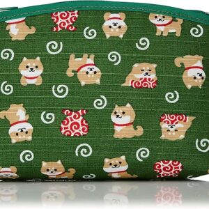Maeda Senko Wafubiyori Mameshiba's Errand Bottom Pouch, Green, 117648
